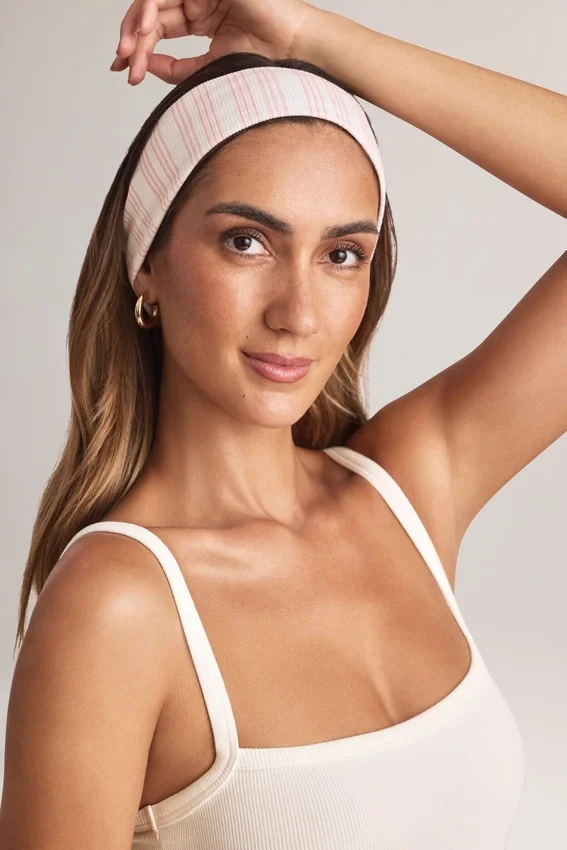 Candy Modal Ribbed Headband in Stripe Print Candy Modal Ribbed Headband in Stripe Print