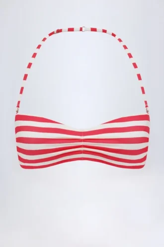 Cascais Multiway Bikini Top in Cherry Red Stripe Cascais Multiway Bikini Top in Cherry Red Stripe