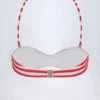 Cascais Multiway Bikini Top in Cherry Red Stripe Cascais Multiway Bikini Top in Cherry Red Stripe