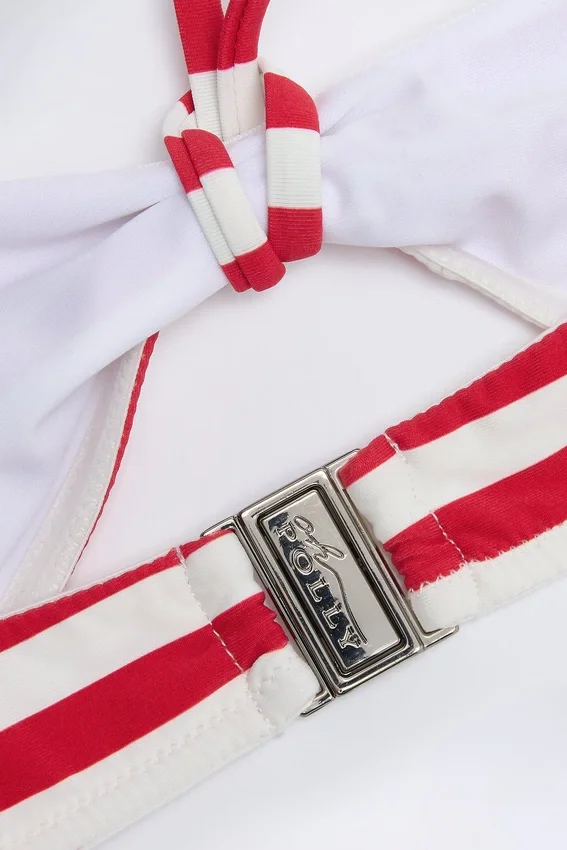 Cascais Multiway Bikini Top in Cherry Red Stripe Cascais Multiway Bikini Top in Cherry Red Stripe