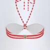 Cascais Multiway Bikini Top in Cherry Red Stripe Cascais Multiway Bikini Top in Cherry Red Stripe