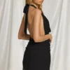 Cira Halterneck Mini Dress in Black Cira Halterneck Mini Dress in Black