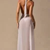 Coralie Halterneck Maxi Dress in White Coralie Halterneck Maxi Dress in White
