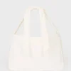 Corduroy Bow Tote Bag in Ivory Corduroy Bow Tote Bag in Ivory