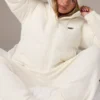 Corduroy Quilted Puffer Jacket in Ivory Corduroy Quilted Puffer Jacket in Ivory