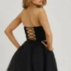 Cosima High Waist Tulle Mini Skirt in Black Cosima High Waist Tulle Mini Skirt in Black