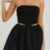 Cosima High Waist Tulle Mini Skirt in Black Cosima High Waist Tulle Mini Skirt in Black