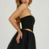 Cosima High Waist Tulle Mini Skirt in Black Cosima High Waist Tulle Mini Skirt in Black