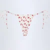 Cove Side-Tie Cheeky Bikini Bottoms in Cherry Print