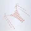 Cove Side-Tie Cheeky Bikini Bottoms in Cherry Print