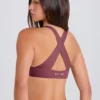 Crossback V-Neck Sports Bra in Acai Crossback V-Neck Sports Bra in Acai