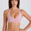 Crossback V-Neck Sports Bra in Mauve Crossback V-Neck Sports Bra in Mauve