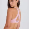 Crossback V-Neck Sports Bra in Mauve Crossback V-Neck Sports Bra in Mauve
