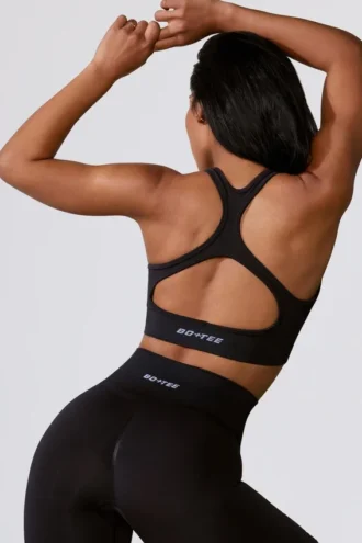 Cut Out Define Luxe Sports Bra in Black Cut Out Define Luxe Sports Bra in Black