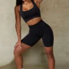 Define Luxe High-Waist Biker Shorts in Black Define Luxe High-Waist Biker Shorts in Black