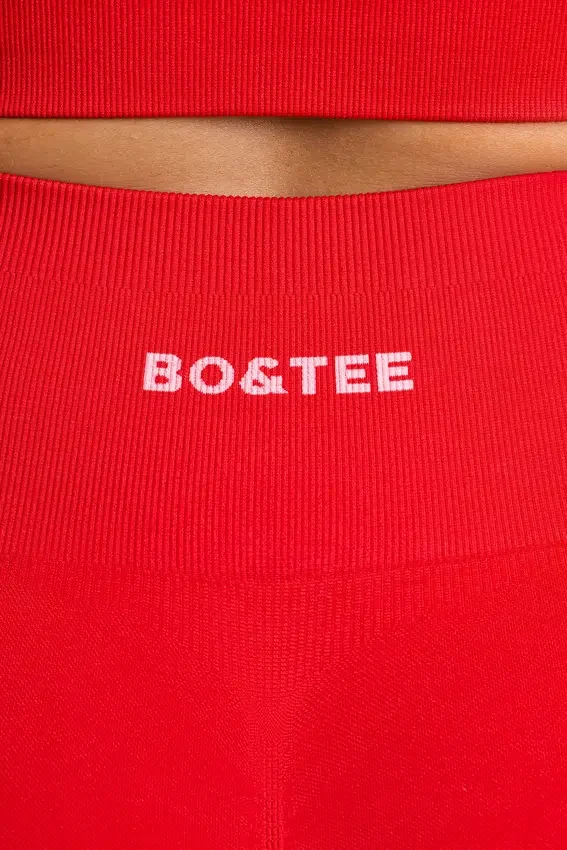 Define Luxe High-Waist Mini Shorts in Red Define Luxe High-Waist Mini Shorts in Red