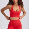 Define Luxe Mini Shorts in Poppy Red Define Luxe Mini Shorts in Poppy Red