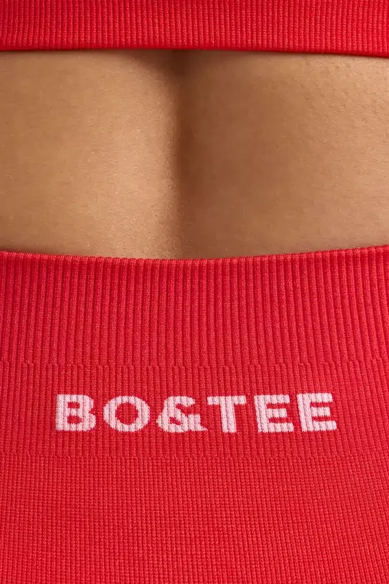 Define Luxe Mini Shorts in Poppy Red Define Luxe Mini Shorts in Poppy Red