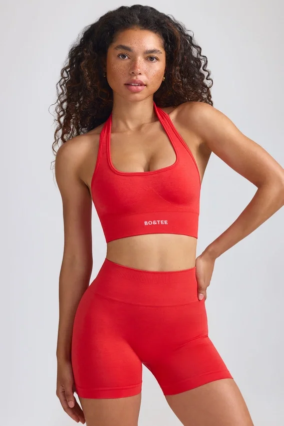 Define Luxe Mini Shorts in Poppy Red Define Luxe Mini Shorts in Poppy Red