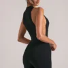 Elin High-Neck Romper in Black Elin High-Neck Romper in Black