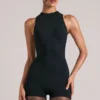 Elin High-Neck Romper in Black Elin High-Neck Romper in Black