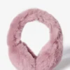 Faux-Fur Earmuffs in Powder Pink Faux-Fur Earmuffs in Powder Pink