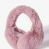 Faux-Fur Earmuffs in Powder Pink Faux-Fur Earmuffs in Powder Pink