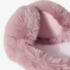 Faux-Fur Earmuffs in Powder Pink Faux-Fur Earmuffs in Powder Pink