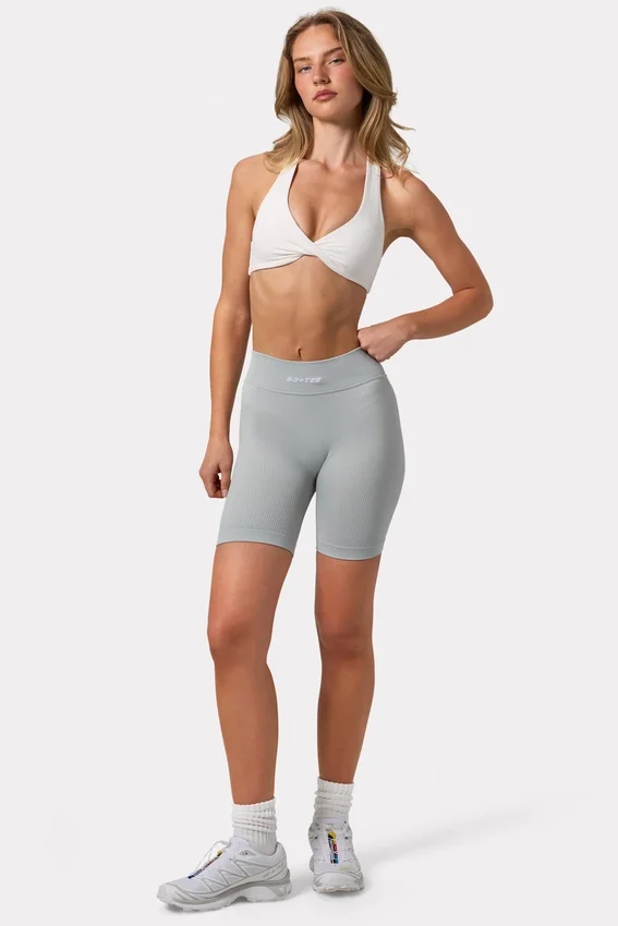 FlexiRib Biker Shorts in Grey FlexiRib Biker Shorts in Grey