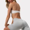FlexiRib Biker Shorts in Grey FlexiRib Biker Shorts in Grey