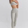 FlexiRib High-Waist Leggings in Grey FlexiRib High-Waist Leggings in Grey