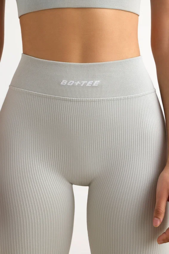 FlexiRib High-Waist Leggings in Grey FlexiRib High-Waist Leggings in Grey