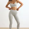 FlexiRib High-Waist Leggings in Grey FlexiRib High-Waist Leggings in Grey