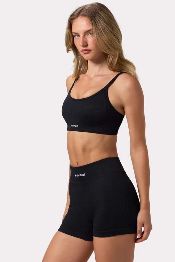 FlexiRib Mini Shorts in Black FlexiRib Mini Shorts in Black