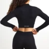 FlexiRib Zip-Up Cropped Jacket in Black FlexiRib Zip-Up Cropped Jacket in Black