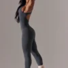 Full Length Cut-Out Jumpsuit in Grey Full Length Cut-Out Jumpsuit in Grey