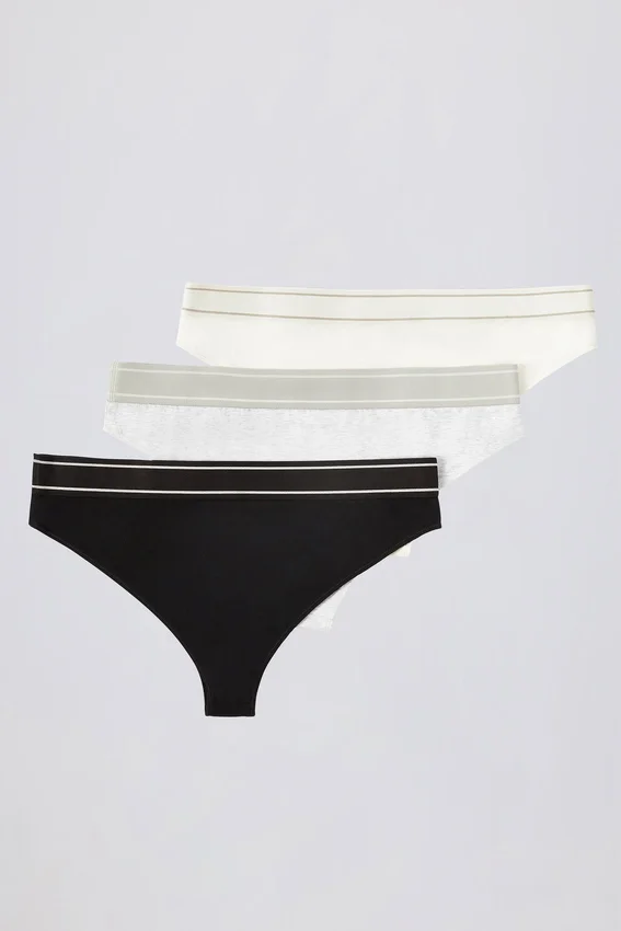 High-Waist Cheeky Briefs Bundle in Multi High-Waist Cheeky Briefs Bundle in Multi
