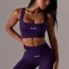 High Waist Super Sculpt Biker Shorts in Purple High Waist Super Sculpt Biker Shorts in Purple