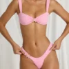 Valencia Ruched Bikini Top in Candyfloss Pink Valencia Ruched Bikini Top in Candyfloss Pink