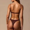 Indira Cheeky Bikini Bottoms in Espresso Brown