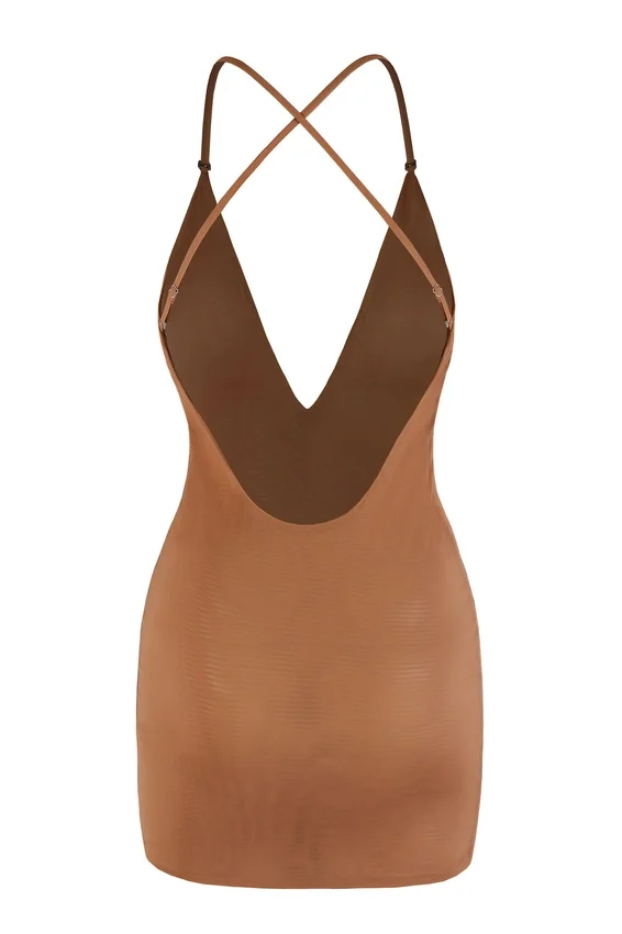 Intimates Intimates Soft Mesh Multiway Mini Dress in Honey Intimates Intimates Soft Mesh Multiway Mini Dress in Honey