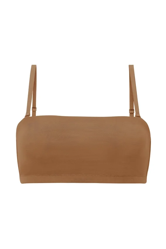 Intimates Soft Mesh Bandeau Bra in Almond Intimates Soft Mesh Bandeau Bra in Almond