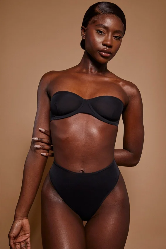 Intimates Soft Mesh High Waisted Knicker in Black Intimates Soft Mesh High Waisted Knicker in Black