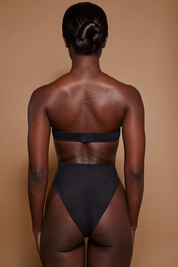 Intimates Soft Mesh High Waisted Knicker in Black Intimates Soft Mesh High Waisted Knicker in Black