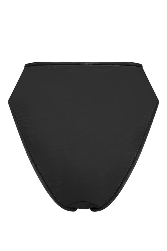 Intimates Soft Mesh High Waisted Knicker in Black Intimates Soft Mesh High Waisted Knicker in Black