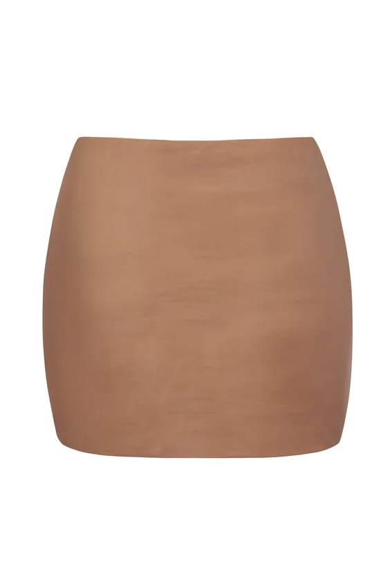 Intimates Soft Mesh Low-Rise Micro Mini Slip Skirt in Honey Intimates Soft Mesh Low-Rise Micro Mini Slip Skirt in Honey