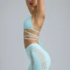 Joni Embellished Mid-Rise Mini Skirt in Ice Blue Joni Embellished Mid-Rise Mini Skirt in Ice Blue