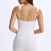 Kaia Modal Sweetheart-Neck Unitard in White Kaia Modal Sweetheart-Neck Unitard in White