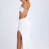 Kaikoa Cut-Out Bandeau Maxi Dress in White