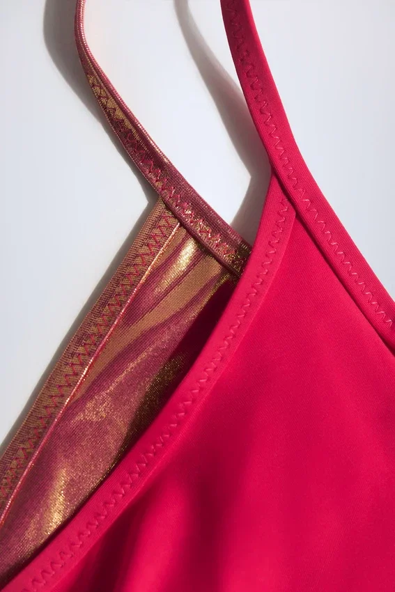 Amanyara Metallic Layered Swimsuit in Fuchsia Amanyara Metallic Layered Swimsuit in Fuchsia